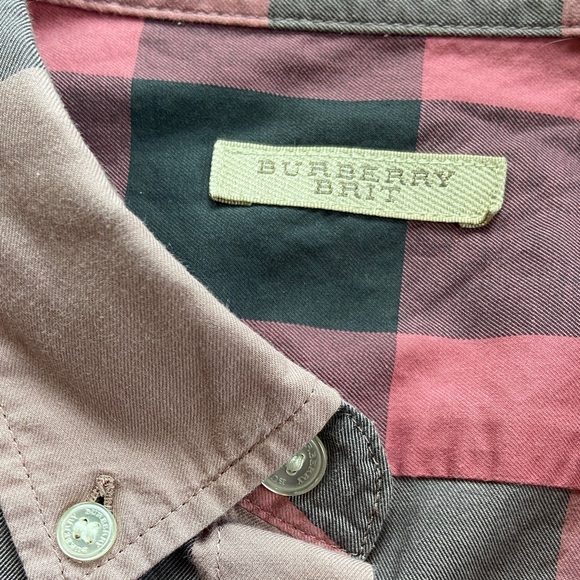Burberry Brit Button Up Long Sleeve Shirt, Men’s Size Large - Picture 2 of 12